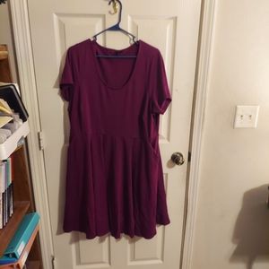 Purple Midi Dress with Pockets, Torrid Size 3 (24 equivalent)
